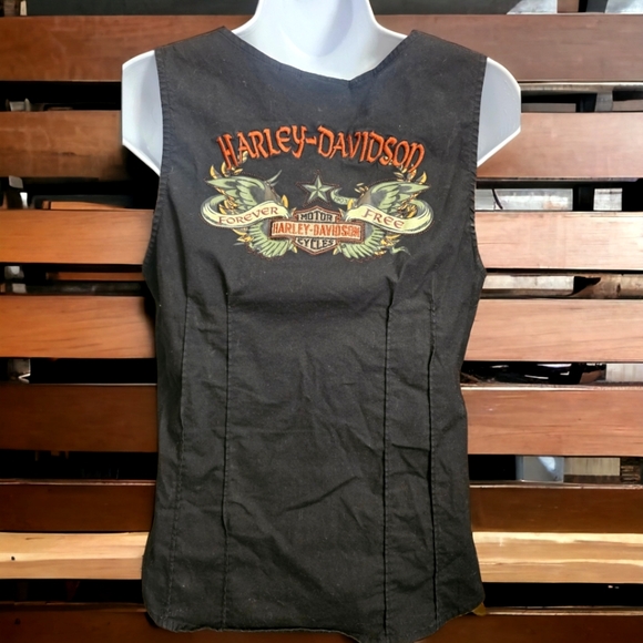 Harley-Davidson Button Up Vest - Picture 2 of 6